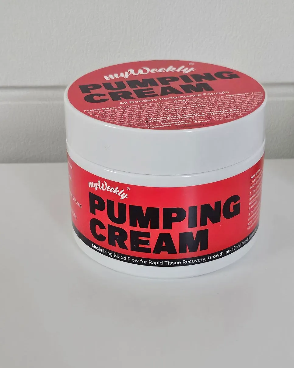 myWeekly Pumping Cream 200g 용기 정면